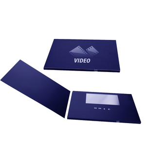 Çin üretici özel 4.3 inç LCD dijital Video pazarlama broşür kartı iş promosyonlar hediyeler özel Video broşürleri