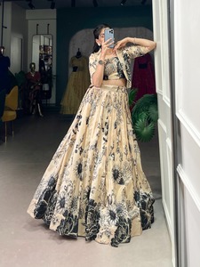 デザイナーコレクションヘビーGeorgette Silk Lehenga刺繍シーケンスChaniya Choli大人用ウェディングパーティーウェア2025年 - Product Image 2