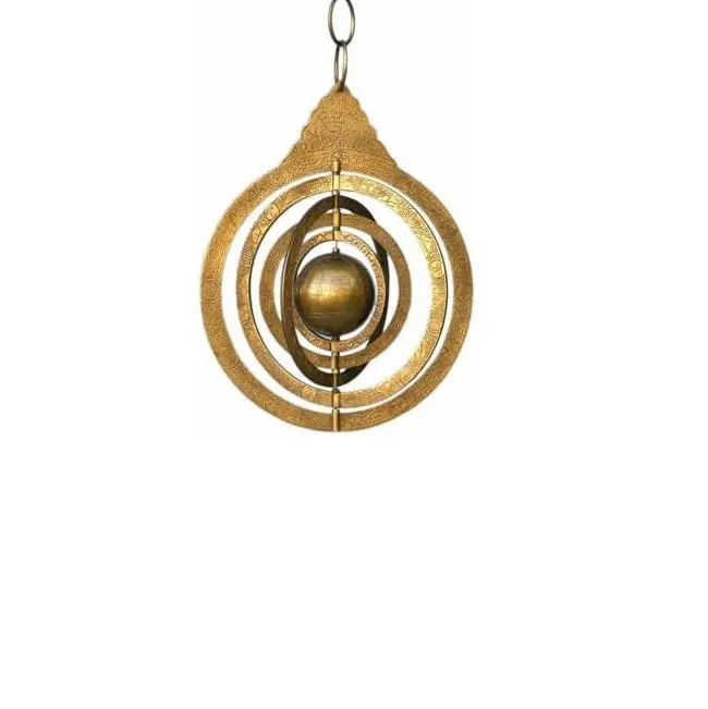 金属製の航海用アストロラーベ真鍮製ハンギングアーミラリー球カスタマイズ真鍮製アーミラリー球
