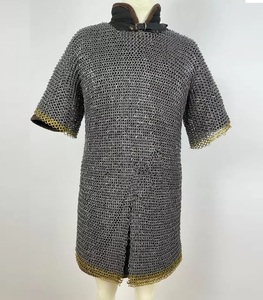 באיכות גבוהה chainmail חולצת chainmail באיכות גבוהה 9mm פלדה שטוחה טבעת מכונת כביסה לרבד עבור reenacacesholt