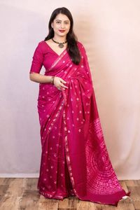 Pure Chanderi Designer Traditional Lehenga Chioli for Women Bollywood Wedding Party Wear Chaniya Choli Saree <strong>Sari</strong> Indian - Product Image 5
