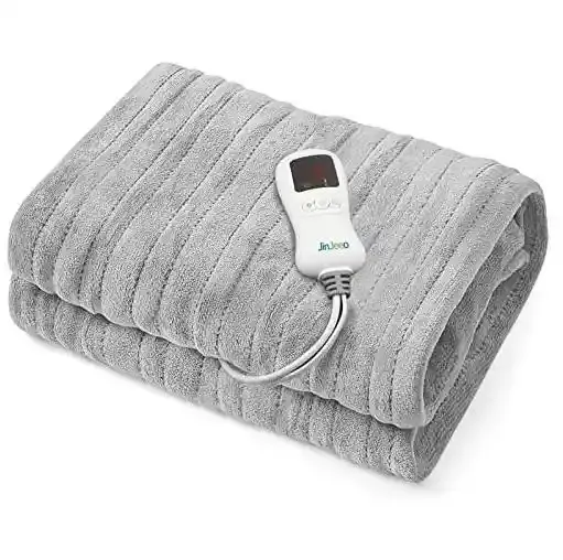 Comprar cobertor aquecido elétrico aquecimento colchão dupla temperatura controle duplo compatível têxteis-lar jogar cobertor na França