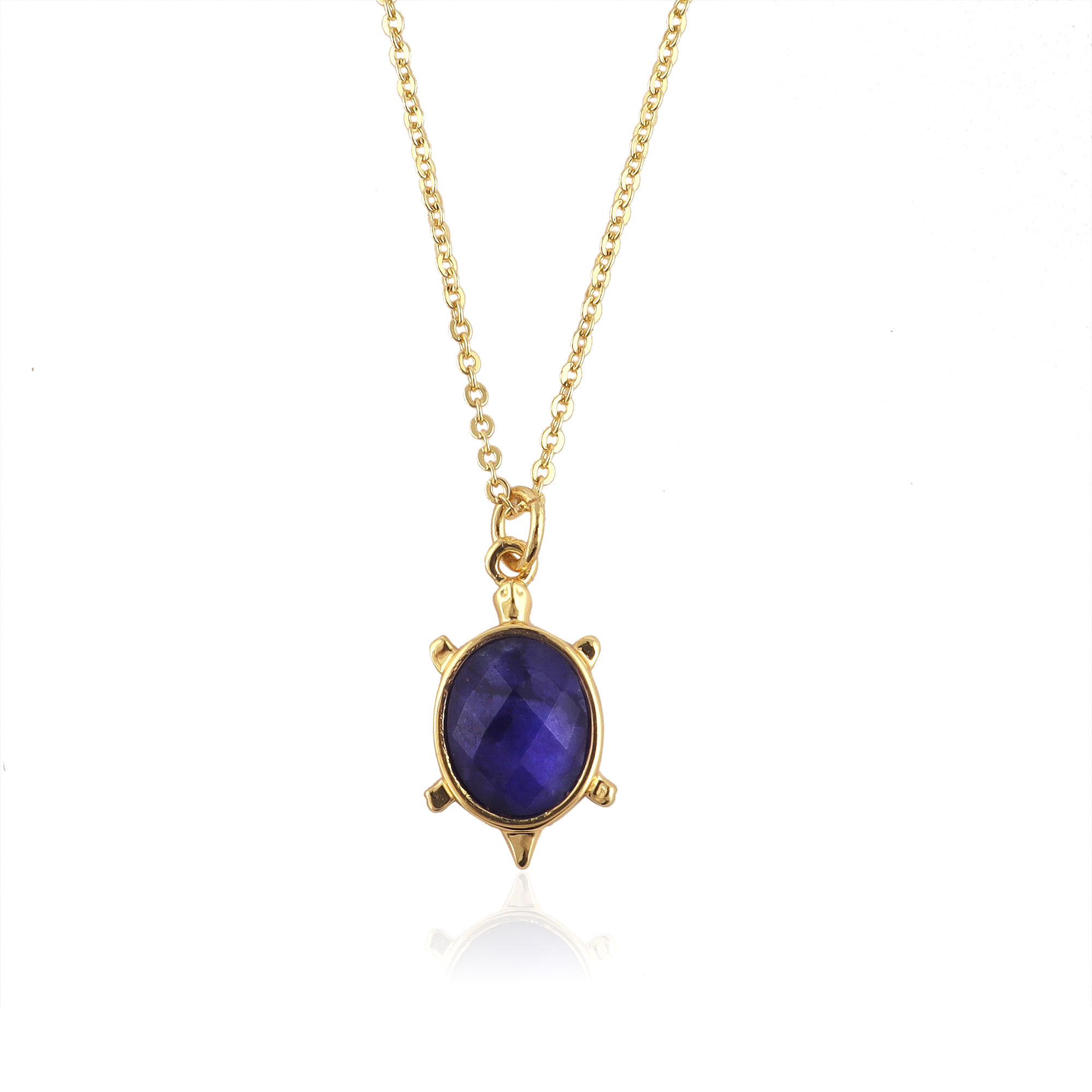 Saphir bleu teinté