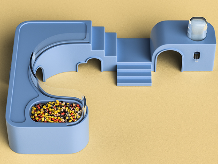 สีน้ำเงิน M