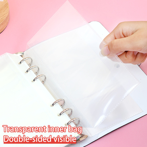 New A5 Student <strong>Notebook</strong> Hardcover with Detachable Binder Four Kinds of Inner Pages and Pockets Leather Cover <strong>Notebook</strong> - Product Image 3