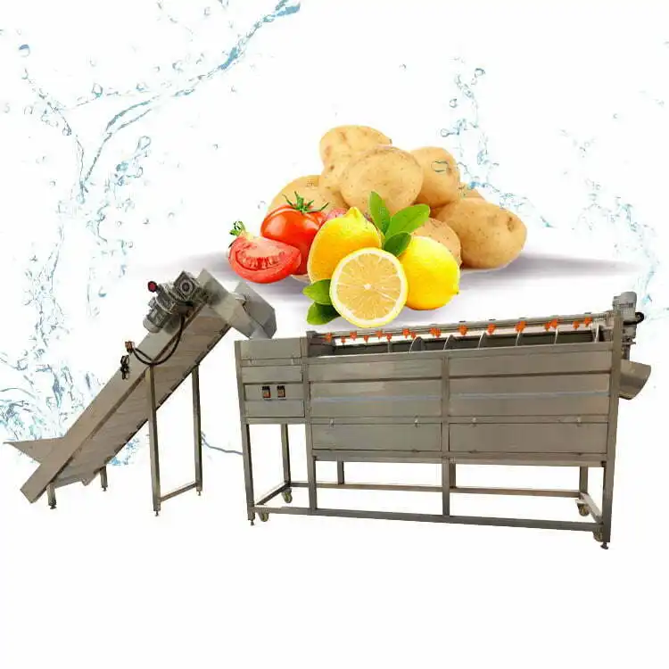하이 퀄리티 거품 과일 및 야채 청소 기계 산업 야채 공기 거품 청소기 과일 세탁기