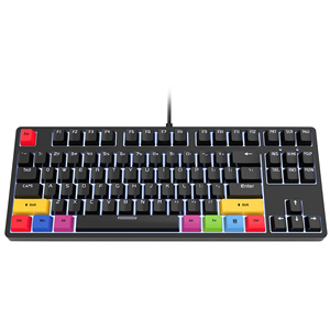 HXSJ L600 87キー高品質LEDバックライト付きオフィスゲームメカニカルキーボードUSBインターフェイスType-Cホットスワップスイッチ新しいワイヤードデザイン - Product Image 1