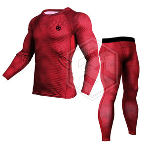 Wholesale Quality Men's <strong>Compression</strong> Wear Outdoor Fitness <strong>Compression</strong> Set in Adult XL Size Customizable Logo on Plain Design - Product Image 1