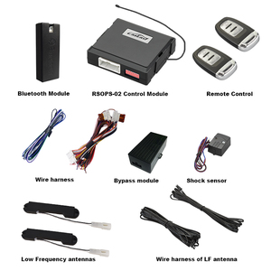 UniversalリモートエンジンスターターシステムPKE Keylessエントリーシステムの車のためのOEM (オリジナル) スマートキープッシュスタートボタン - Product Image 1