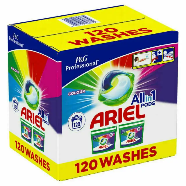 Ariel detersivo per bucato detersivo bianco in polvere-120 pezzi per il commercio all'ingrosso