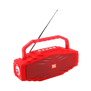 Torch Light Portable Speaker TG804 Waterproof Outdoor Column Wireless Speaker Subwoofer Sound Box with FM/ TF Card/ U Disk <strong>Input</strong> - Product Image 1