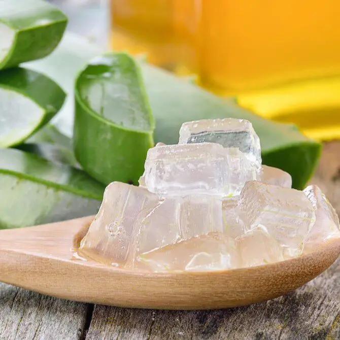 Best Seller 2023 Aloe Vera Jelly in Syrup with natural taste from Viet Nam/ Cube material Topping drink