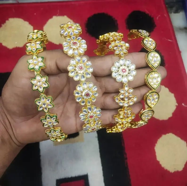 Hairband Floral Hair Jewelry Kundan Work Headband for Women Maang Tikka Mathapatti Hair Ornament For Girls