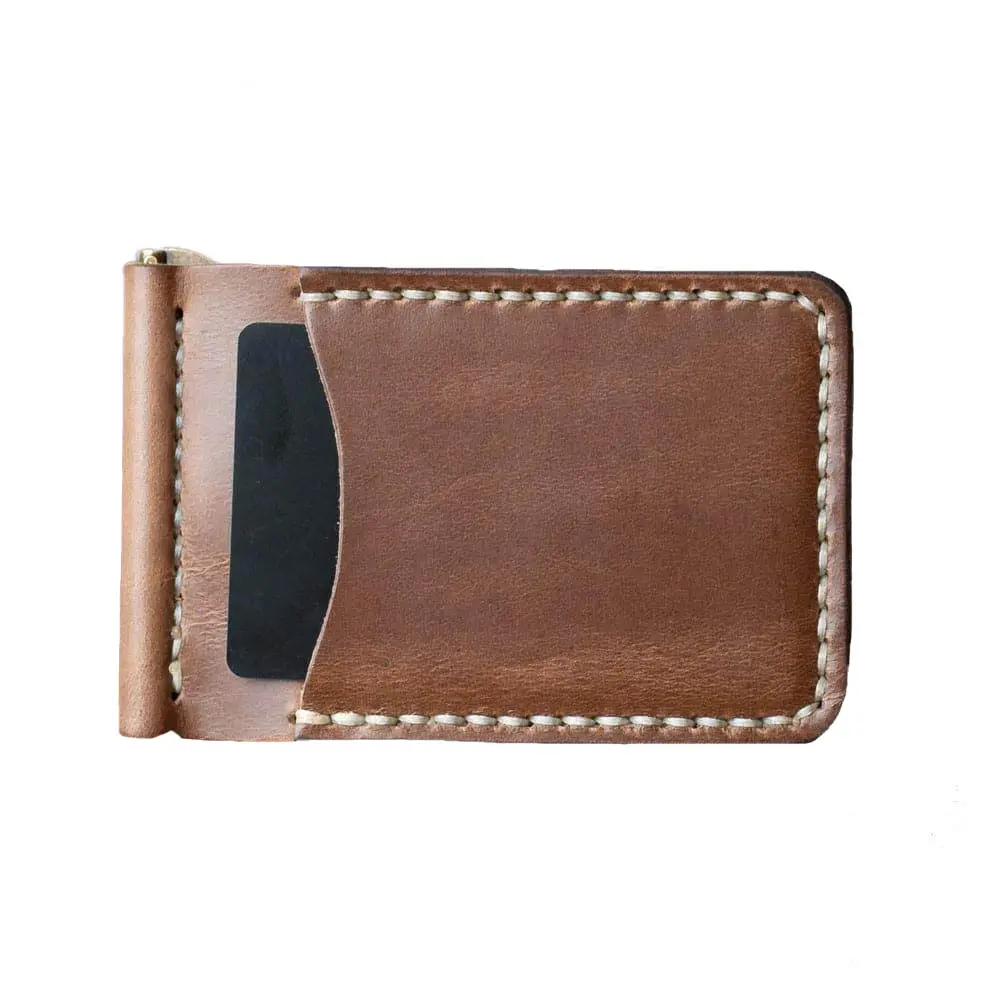 leather money clip wallet wallet men money clip Stylish Card Holder Money Clip Smart Wallet For Men RFID Blocking