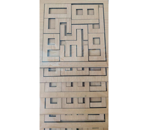 Unisex Wooden Brain Teaser Puzzle with Geometric Pattern Design Educational Number Learning Game MOQ 100pcs <strong>Toy</strong> for <strong>All</strong> Ages - Product Image 2