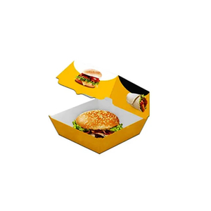 可回收设计纸盒纸板环保纸汉堡盒价格优惠 - Product Image 5