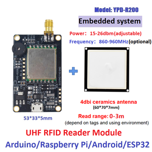 R200 masaüstü UHF RFID okuyucu çip uzun menzilli 0-8m modülü anten STM EPS32 ahududu PI SDK test etiketi frekans 860-960MHz - Product Image 4