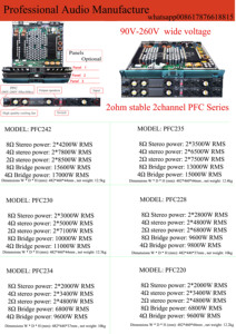 AMPLIFICADOR DE POTENCIA de 2 canales, 15000 vatios, Xlr, multifunción, entrada de conexión, Audio, 10000 vatios, amplificador de audio Digital - Product Image 5