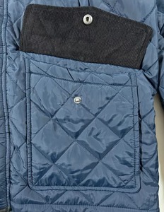 NWT erkek kapitone Puffer karışık medya ceket M L XL <span class=keywords><strong>2XL</strong></span> donanma