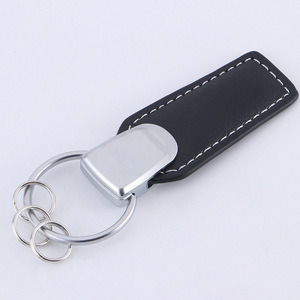 Bán Buôn Cá Nhân Thiết Kế Quà Tặng Khắc Tên Trống Keyring Móc Chìa Khóa Xe Thương Hiệu Logo Kim Loại PU Tùy Chỉnh Da Keychain - Product Image 4