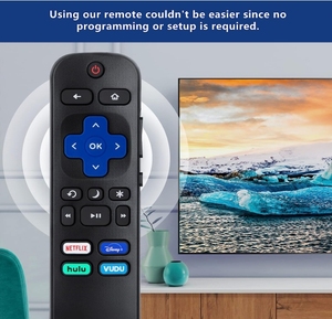 Wireless RF Remote <strong>Control</strong> for Roku TV Systems, Including Compatibility for TCL, Hisense, and Philips - Product Image 4