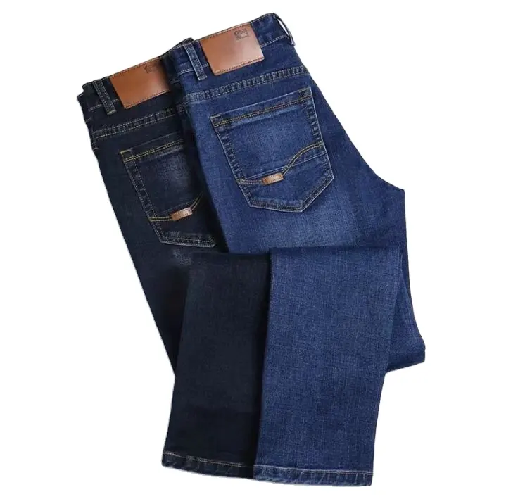 Pantalones vaqueros de moda para hombres Venta al por mayor Pantalones vaqueros Slim Fit Hombres Diseñador Stretch Denim Blue And Black Jeans Hombres