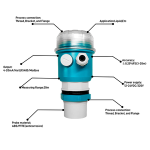 Transmisor de nivel de agua ultrasónico de alta precisión de la industria RS485 Sensor de nivel de líquido ultrasónico sin contacto - Product Image 3