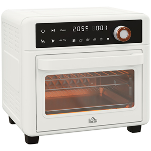 HOMCOM 1500W 13L электрическая духовка с функцией фритюрницы, 12 программ и регулируемая температура, белый - Product Image 1