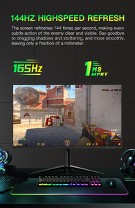 सबसे लोकप्रिय 2k/4k/5k कर्व्ड गेमिंग मॉनिटर 24.5 \ "27 \" 32 \ "; 27 इंच 32 इंच स्क्रीन - Product Image 4