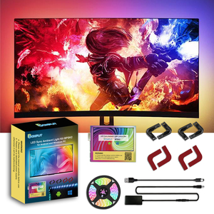 BPSK2 Ambient TV PC Monitor LED-Leuchten ABS-Lichterketten für Win Tvs 5V Atmosphäre Dekor Lampen RGB USB 15 TV 80 Zoll APP-Steuerung - Product Image 1