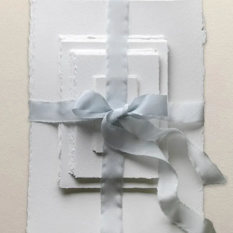 Papel hecho a mano para papelería PAQUETE DE MUESTRA Invitación de papel tipográfico de algodón