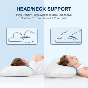 Bantal serviks busa memori Tidur samping bantal untuk nyeri tidur penghilang rasa sakit, bantal kontur, bantal samping & punggung & tidur perut - Product Image 3