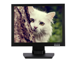 Monitor de pantalla síncrona visual CCTV de 15 pulgadas con monitor de pantalla IPS de entrada BNC VGA de 2/2 "1024x768