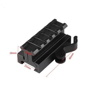 Adjustable Height Riser <strong>Mount</strong> with Q-D Quick Release Hunting <strong>Mount</strong> 5 Slots Sight Riser - Product Image 5