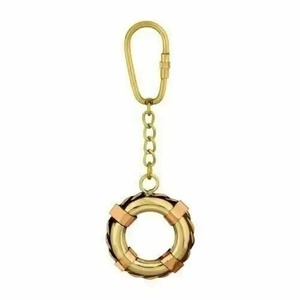 H.M.A手工芸品小型航海真鍮TyresKeychain家庭用装飾車のキーと自転車のキーとカスタマイズ可能