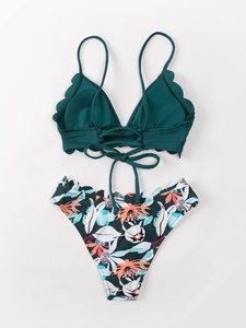 顶级时尚定制设计比基尼套装舒适最新设计女性沙滩装比基尼套装