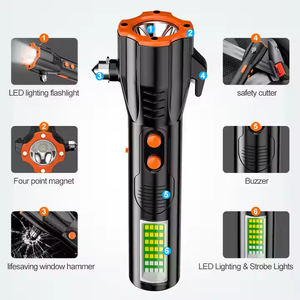 Multi-funzionale strumento di fuga di emergenza luce di lavoro USB torcia a LED ricaricabile torcia - Product Image 3