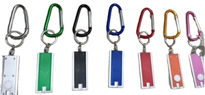 安全迷你口袋钥匙扣ABS手电筒发光二极管登山扣强光 - Product Image 2