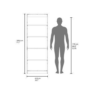 高品质文顿四层书柜，带现代储物空间，家用和办公用书籍批发供应商最优惠价格