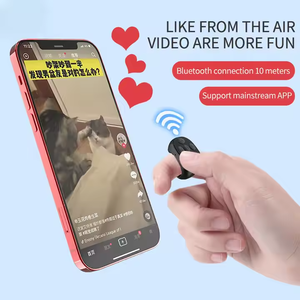 TikTok BT telefon uzaktan kumandası kamera Selfie Video kayıt için kaydırma halkası müzik kontrol cihazı garaj uzaktan kumanda kılıfı dahil - Product Image 2