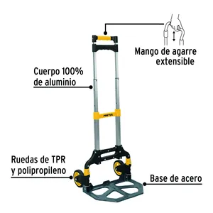 Pretul <strong>100</strong> kg Hand Cart &amp; <strong>Trolley</strong> with 1 Foldable Diablo Load Unit Box Set - Product Image 2