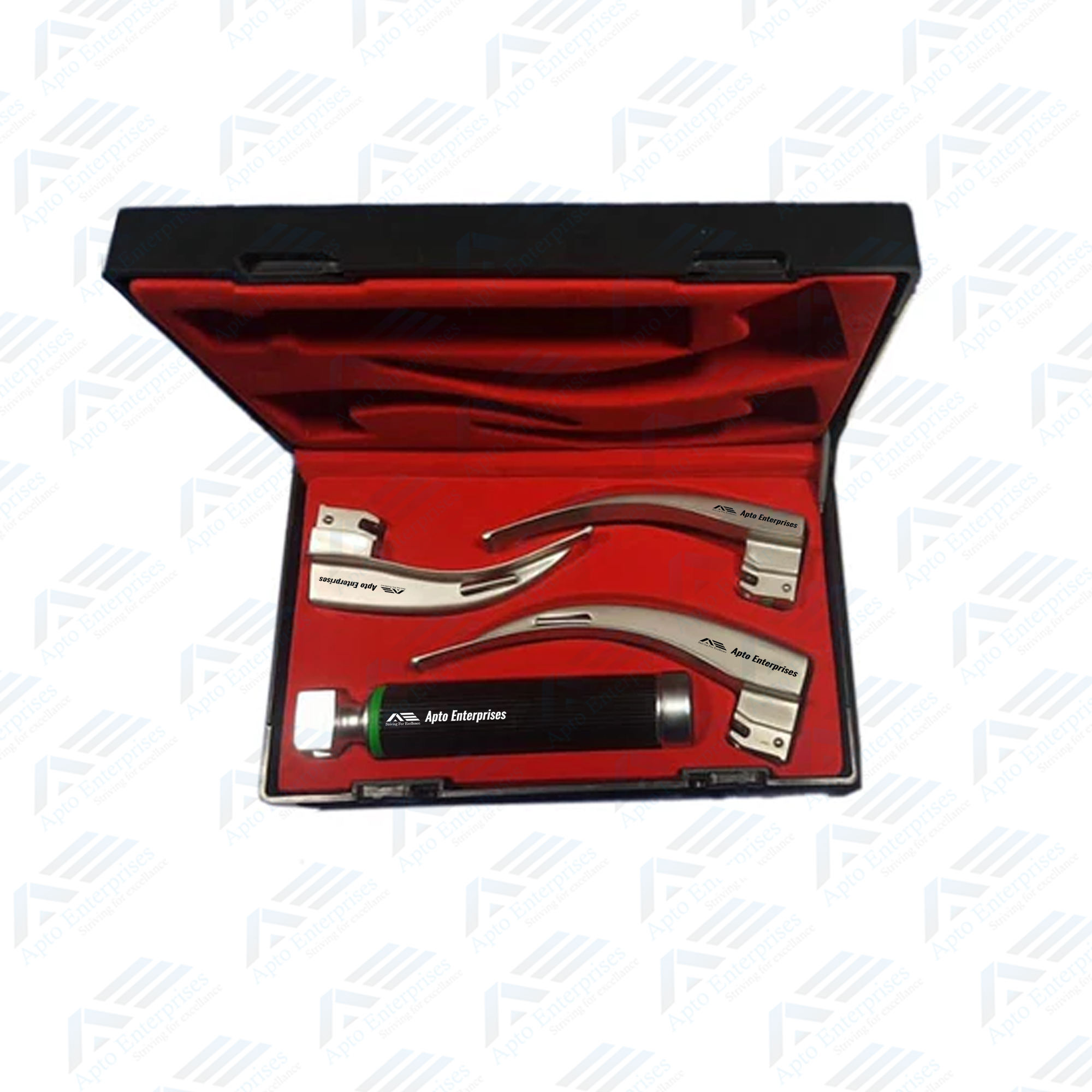 Fiber Optic Macintosh Laryngoscope Set