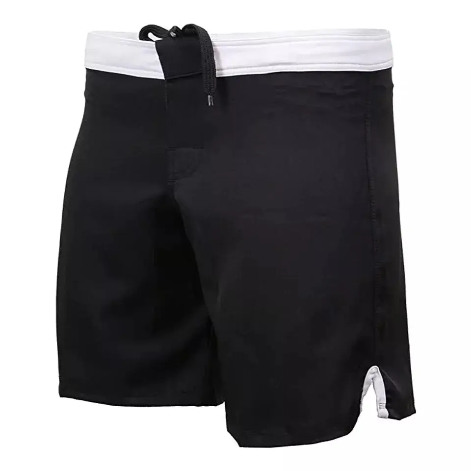 Venda quente MMA Shorts Custom Made Simples Plain Blank Cor Sólida MMA Homens Shorts Para Venda Online Boxe Shorts de Luta para homens