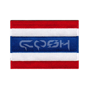 Mehrfarbig gesticktes Patch-Abzeichen mit grauem, gekröntem Kranich-Stoff zum Aufbügeln für Hut rucksäcke Jacken uniformen - Product Image 4