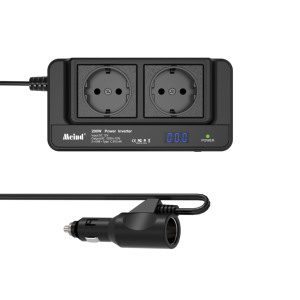 GCSOAR 200W DC to AC Mini Car Power Inverter with Cigarette Lighter Plug Type-C <strong>USB</strong> Charge for European Regulations - Product Image 1