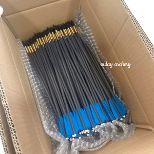 24 Ton Rating 350sp 4.2X6.2Mm 12.8Inch Pure Carbon Pijlen Voor Pistool Kruisbogen 125gr Messing Inzetstukken En Schroefpunten - Product Image 3