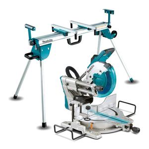 Makitas LS1019-AWST06 1510W 260mm (10-1/4 ") slayt bileşik testere ile 2.5m katlanır bacaklar gönye testere standı