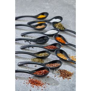 Cucchiaio per servire e spezie nero 24 pezzi-cucchiaio per colazione cucchiaio per la marmellata di zucchero - Product Image 4