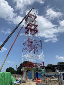 Tháp Ăng Ten Viễn Thông Tự Hỗ Trợ Mạ Kẽm Lưới Thép Tháp Ăng Ten Vô Tuyến Gps Thép Góc Mạ Kẽm - Product Image 2