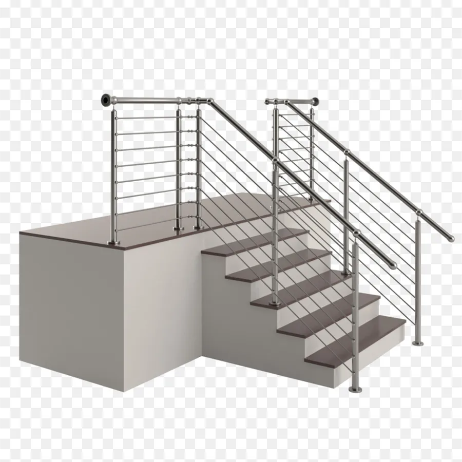 Modern Terrace Balcony Stair Rod Railing Balustrades Custom Stainless Steel Guard Rod Bar Railing